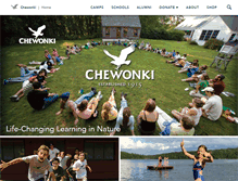 Tablet Screenshot of chewonki.org